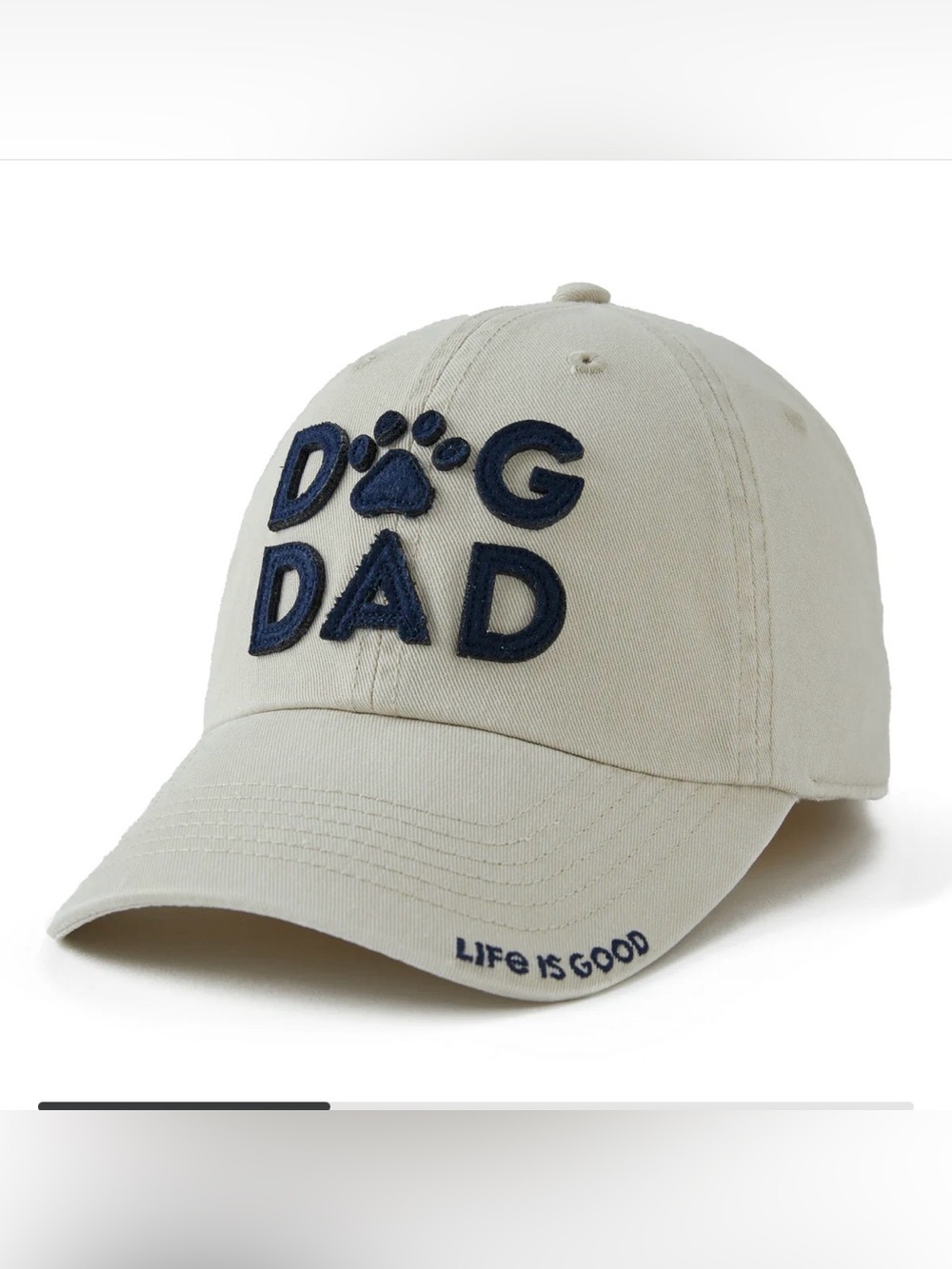Life is Good Dog Dad Branded Adjustable‎ Chill Cap